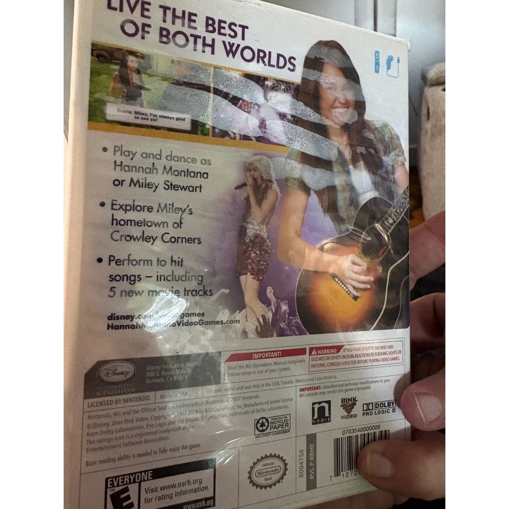 Hannah Montana The Movie Nintendo Wii Video Game Disney Miley Cyrus Music Dance